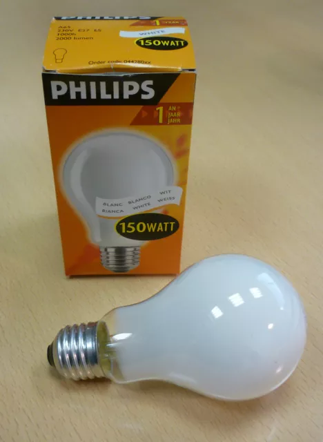 Philips Ampoule E27 150W A65 ø65mm Blanc pour Luceplan, Z. B.Costanza 2000