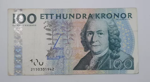 2002 - SWEDEN, Sveriges Riksbank - 100 Kronor / Banknote, Serial No. 23150301942