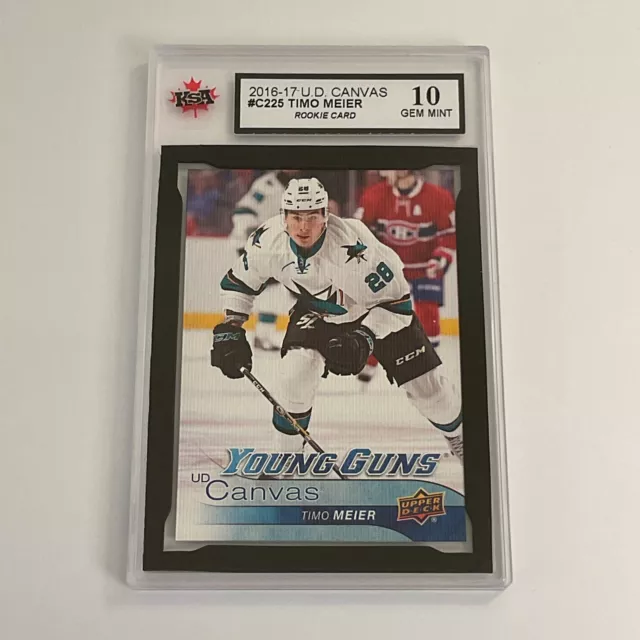 Timo Meier C225 2016-17 Ud Young Guns Canvas Ksa Gem Mint 10