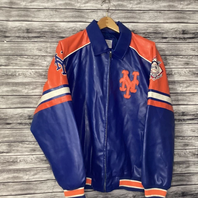 MLB New York Mets Bomber Leather Jacket G-III Carl Banks