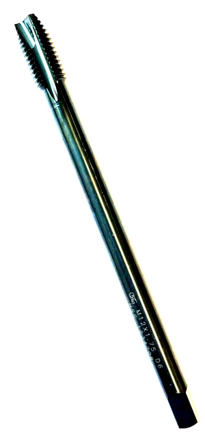M12 X 1.75 X 6 Long D6 Plug 3 Flute Spiral Point Pulley Tap Black Osg 1111801301