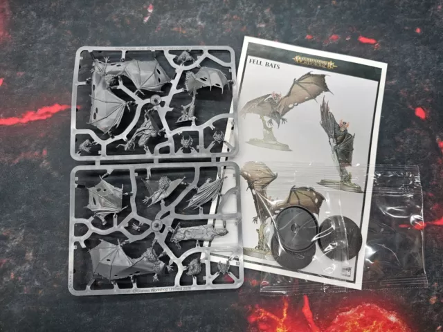 Warhammer AoS Soulblight Gravelords Fell Bats (3) NUEVO DE LOTE ANTIGUO ENVÍO GRATUITO