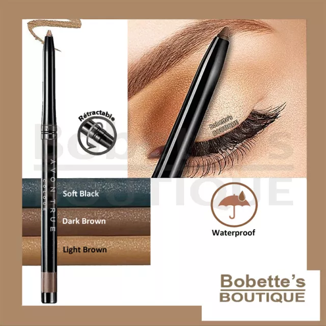 SOURCILS LIGNEUR CRAYON Mine Rétractable AVON Longue Tenue 3 Coloris