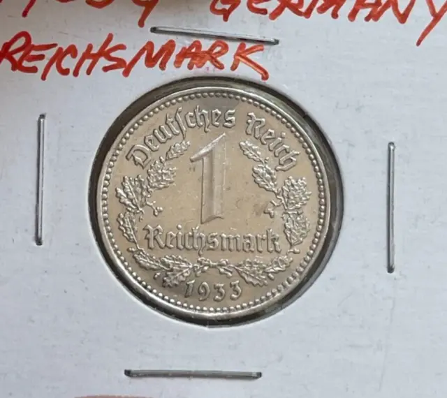 1933 G Germany 1 One Reichsmark  bg