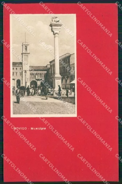 Rovigo City Town Hall Postcard QT1770