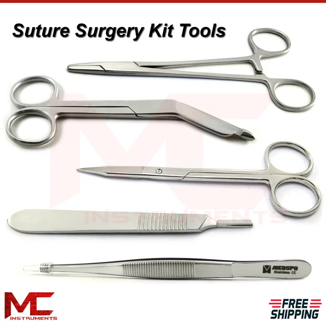 SURGERY SUTURING MEDICAL Suture Kit Wound Closure Basic First Aid Set