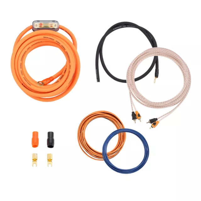 BASS FACE VOLT/4 Kit Cavi Auto Ø 20 mm  alimentazione massa 20mm 4 awg Cavo Rca