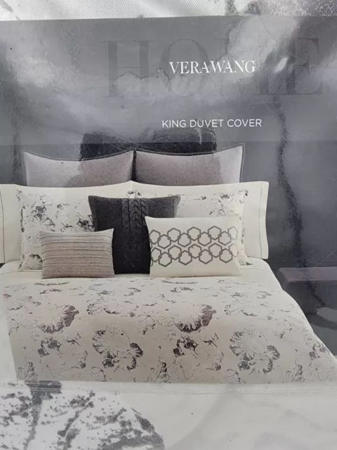 VERA WANG Home Luxury King duvet cover Nordic leaves 2