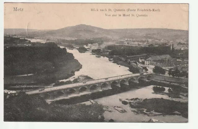METZ - Moselle - CPA 57 - vue generale sur le Mont St Quentin