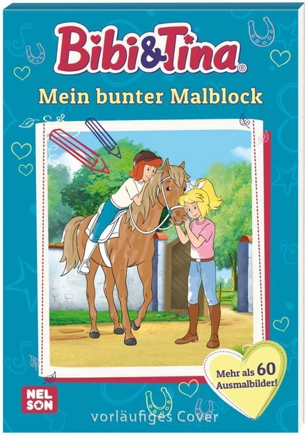 Bibi und Tina: Mein bunter Malblock | Kinderbeschäftigung ab 4 Jahren | Buch