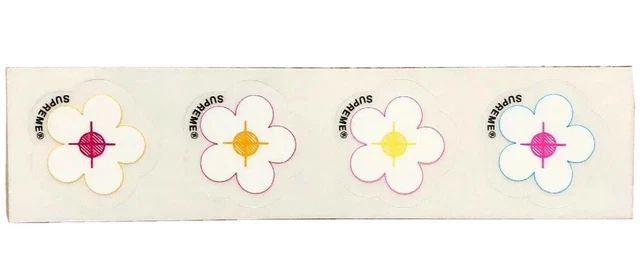 Supreme flower sticker cheap