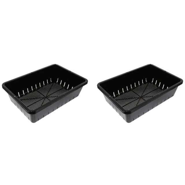 2 Pcs Trays Growing Plant Pot Garden Hydroponic Plants with Pots Small