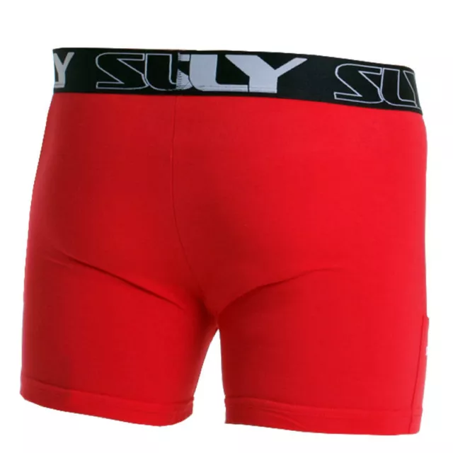 Solid Red Cotton Trunks 2