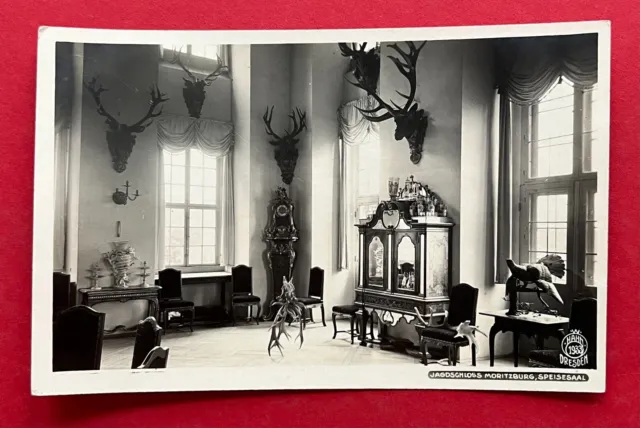 Walter Hahn Foto AK Nr. 1933 MORITZBURG 1934 Jagdschloss Speisesaal    ( 121651