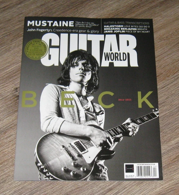 GUITAR WORLD 2023 magazine Tribute JEFF BECK John Fogerty DAVE Mustaine