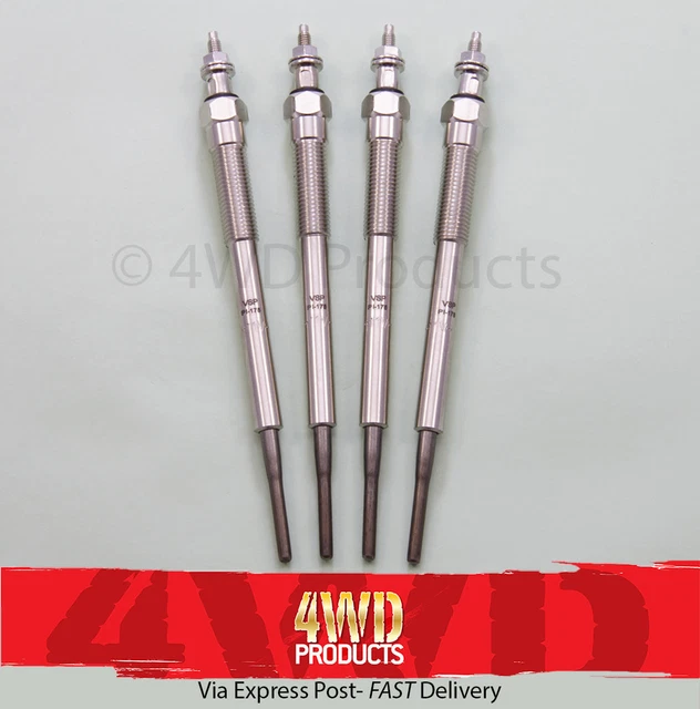 GLOW PLUG SET - Holden Rodeo RA7 3.0TDi (07-08) Colorado RC 3.0TDi (08 ...