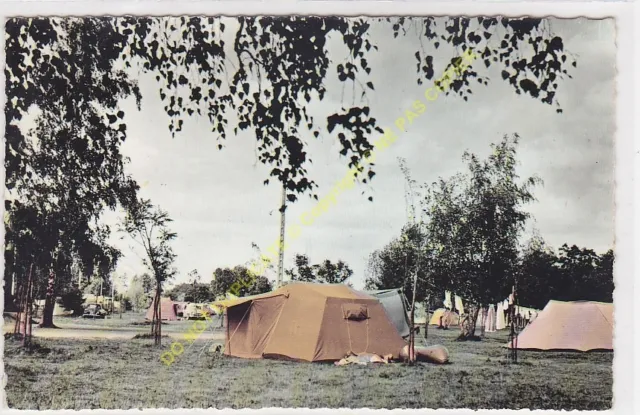 CPSM 58200 COSNE SUR LOIRE Le terrain de Camping tentes  Edit NIVERNAISES 1963