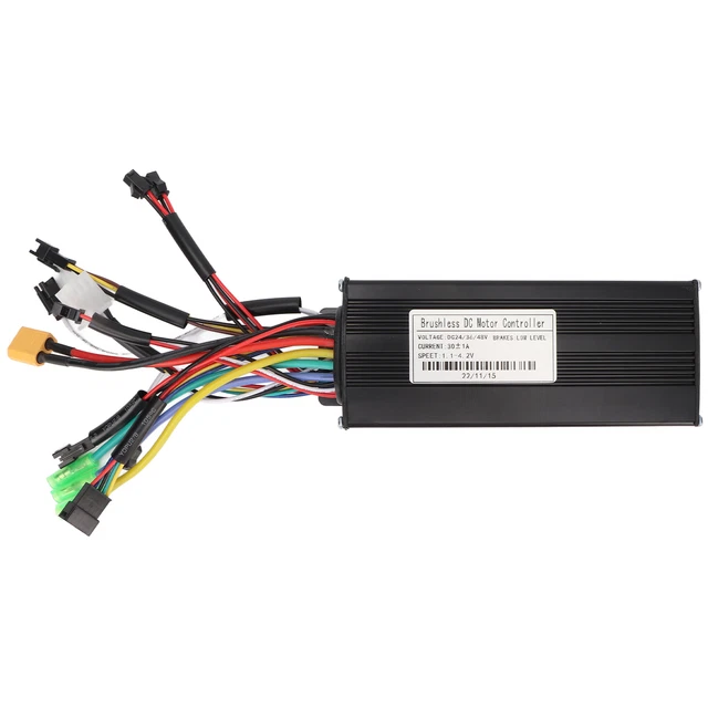 DC 24V 36V 48V 30A Sine Controller S866 LCD Display Electric Bike Motor ...