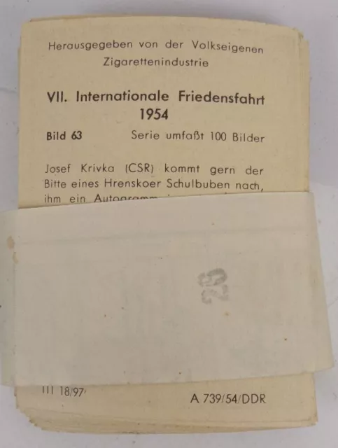 Konvolut Sammelbilder Olympische Sommerspiele 1952 Helsinki Friedensfahrt 1954 3