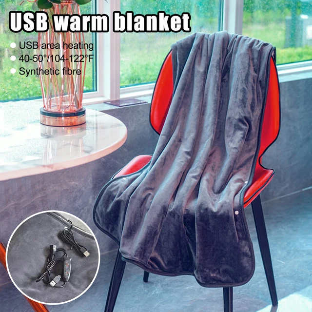Heizdecke Elektrische USB Wärmeunterbett Wärmedecke 150x80cm Kuscheldecke Warmer