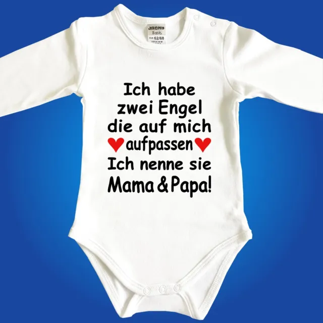 Fun Baby Body Bodie Babybody Strampler Engel sind Papa Mama Oma Opa Onkel Tante