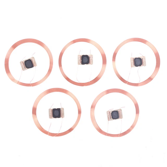 5pcs 21.6mm 13.56MHZ UID IC Card ID Rewritable Changeable Chip Keyfob RFID`