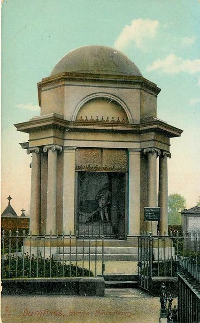 Dumfries Scotland Burns Mausoleum OLD PHOTO