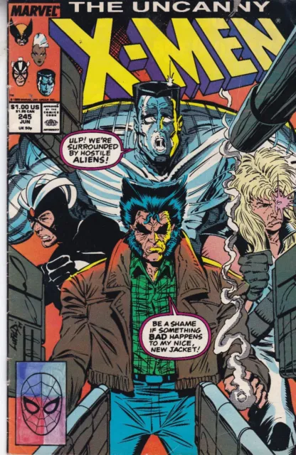 Marvel Comics Uncanny X-Men Vol. 1 #245 June 1989 Fast P&P Same Day Dispatch