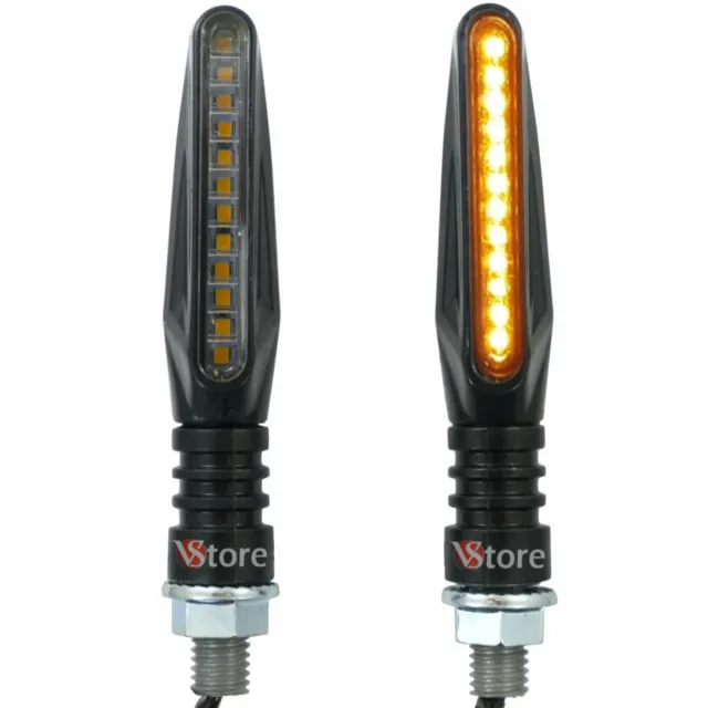 2 LampadeFrecce Moto 12 Led Luce Indicatori Direzione Segnale Ambra Arancio