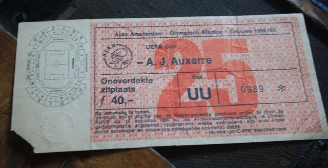 TICKET )) AJA AUXERRE V BORUSSIA DORTMUND - Coupe UEFA C3 1992/93 EUR 7,50 - FR