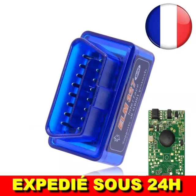 ✅ Lecteur Code OBD2 Mini ELM327 Bluetooth V2.1 Scanner Diagnostique Voiture Auto