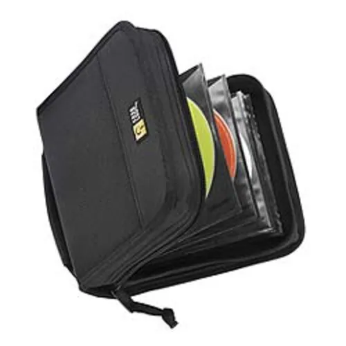 Case Logic CDW-32 CD Wallet-Holds 32 Discs or 16 With Notes - Nylon (Black) [New