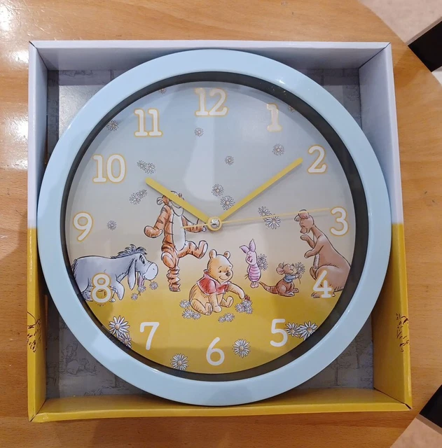 DISNEY WINNIE THE Pooh Wall Clock 10" Clock Disney 95 Years Tells