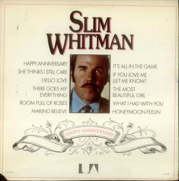 Slim Whitman Happy Anniversary NEAR MINT United Artists Records Vinyl LP