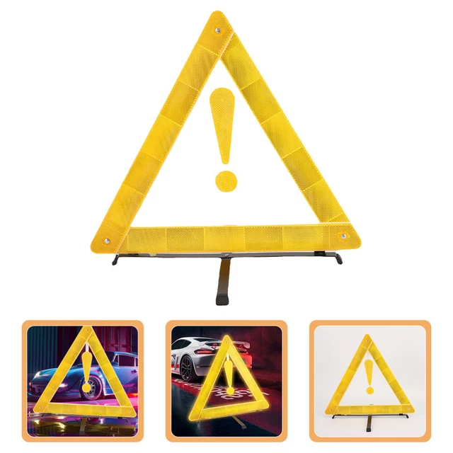 Kit Sécurité Voiture 6-en-1 : 2 Gilets + 2 Triangles - Obligatoire Et Pratique