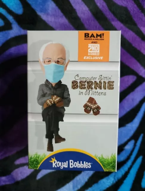 Computer Sittin Bernie In Mittens Bobblehead BAM Exclusive Bernie Sanders Mitten