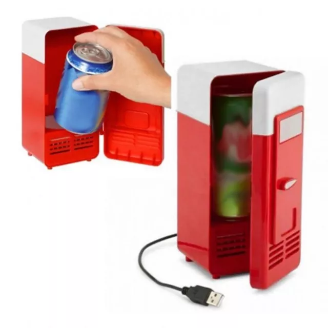 Warmer Mini Fridge Desktop Can Cooler New Freezer Drink  Car