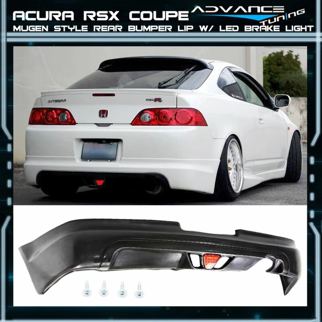 Fits 05-06 Acura RSX DC5 Type-S 2Dr Mugen PU Rear Bumper Lip Spoiler LED Light