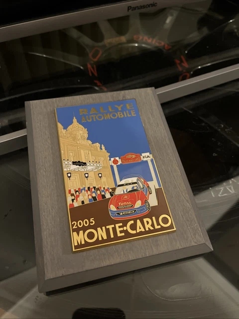 Plaque Émaillée Originale – 84e Rallye De Monaco Monte-Carlo 2016 – Trophée Auto