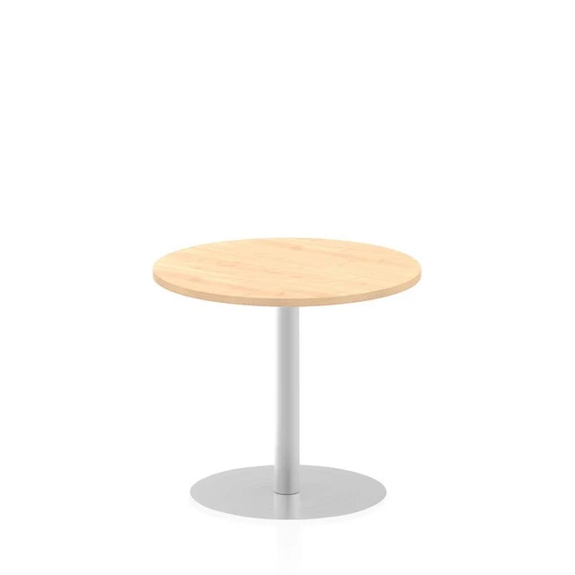 Dynamic Italia 800Mm Poseur Round Table Maple Top 725Mm High Leg ITL0127