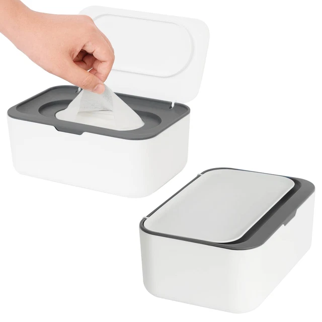 2 Pack Wipes Dispenser, Wipe Holder for Baby & Adult, Refillable Wip...