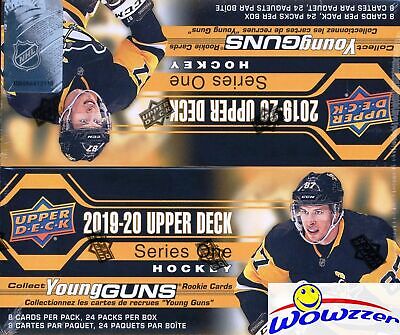 2019/20 Upper Deck Series 1 Hockey Sealed 24 Pack Retail Box-6 YOUNG GUNS+JERSEY