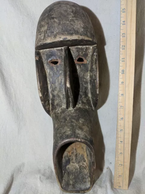 Mblo Portrait Mask from the Ivory Coast — Authentic Carved African Wood Art