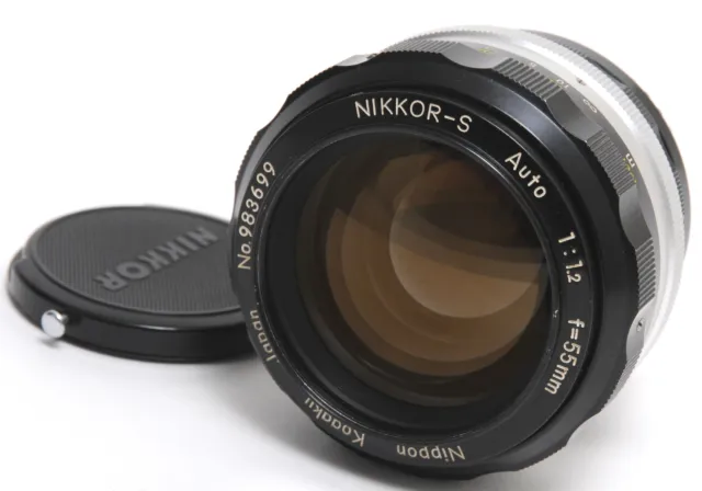 Nippon Kogaku Nikon A  Nikkor-S Auto  1,2/55mm lens for Nikon F