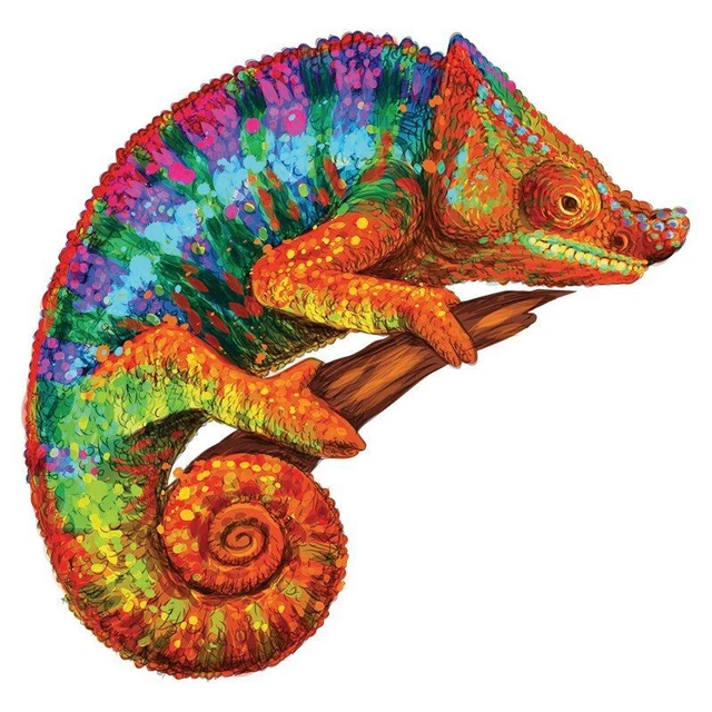 Chameleon Animal Jigsaw Puzzles Adults Kids Educational Interactive Games Gifts