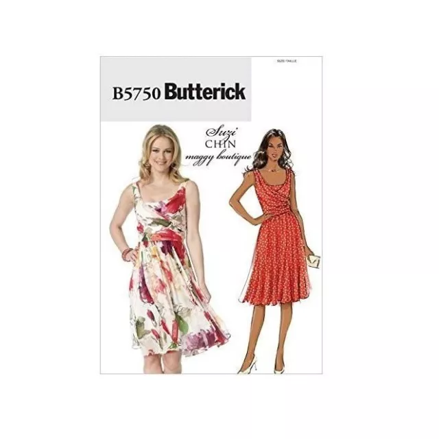 Butterick Sewing Pattern 5750 Dress Gathered Skirt Misses Size 14-22