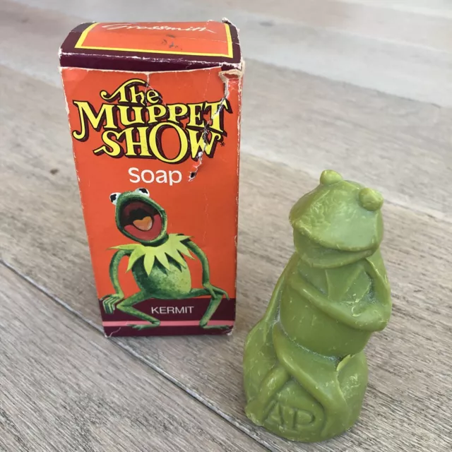 1977 J Grossmith Kermit The Frog Muppet Show Soap Original Box Jim Hensons