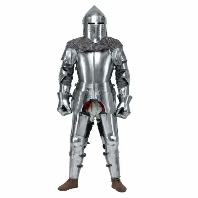 18GA SCA LARP Medieval Full Suit Of Armor For Battle steel protection armor Sale