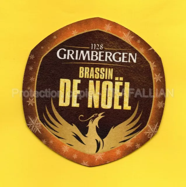 ANCIEN SOUS-BOCK Bière GRIMBERGEN BRASSIN DE NOËL coaster bierdeckel beermat