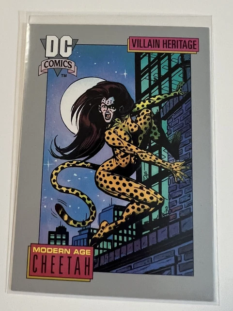 DC COMIC CARDS 1992 Series I Villain Heritage Modern Age Cheetah #24 $1
